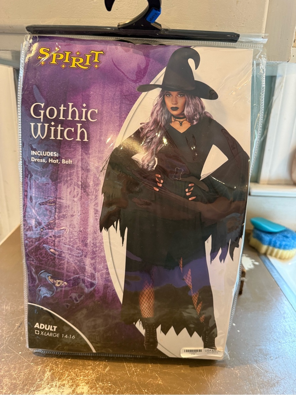 Spirit Gothic Witch Costume - Black & Purple